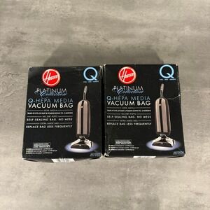 Hoover Vacuum Bags Type Q 4-Pack AH10000 Platinum Collection HEPA Media XL New